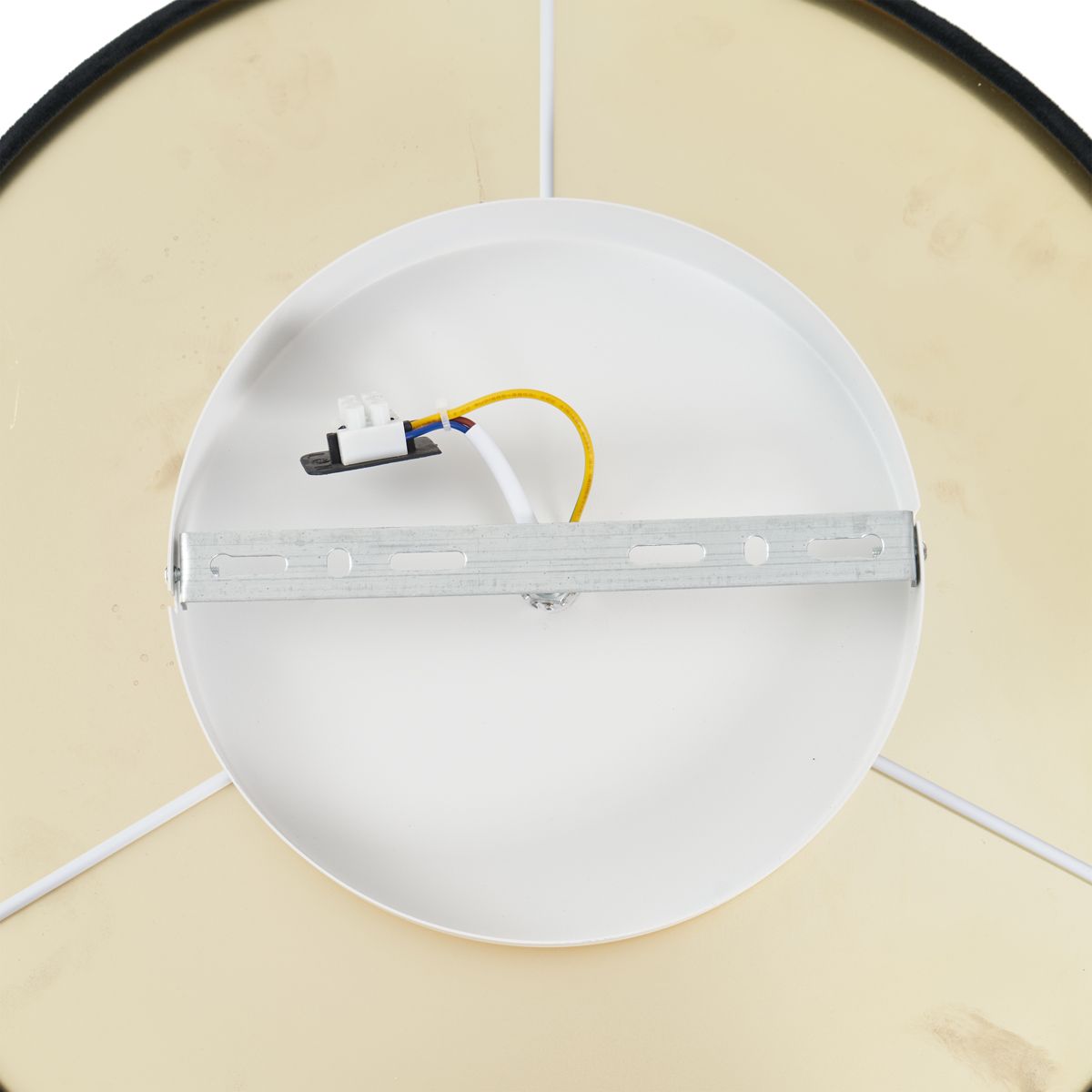 Moderne plafondlamp zwart velours incl. LED 3-staps dimbaar - Bredow