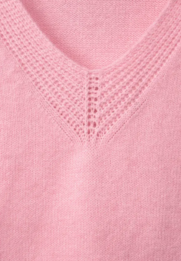V-Neck Pullover - soft legend rose