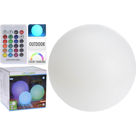 Ragna genopladelig LED kugle 30 cm