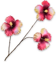 Silk-Ka kunstbloem Hibiscus paars 124 cm