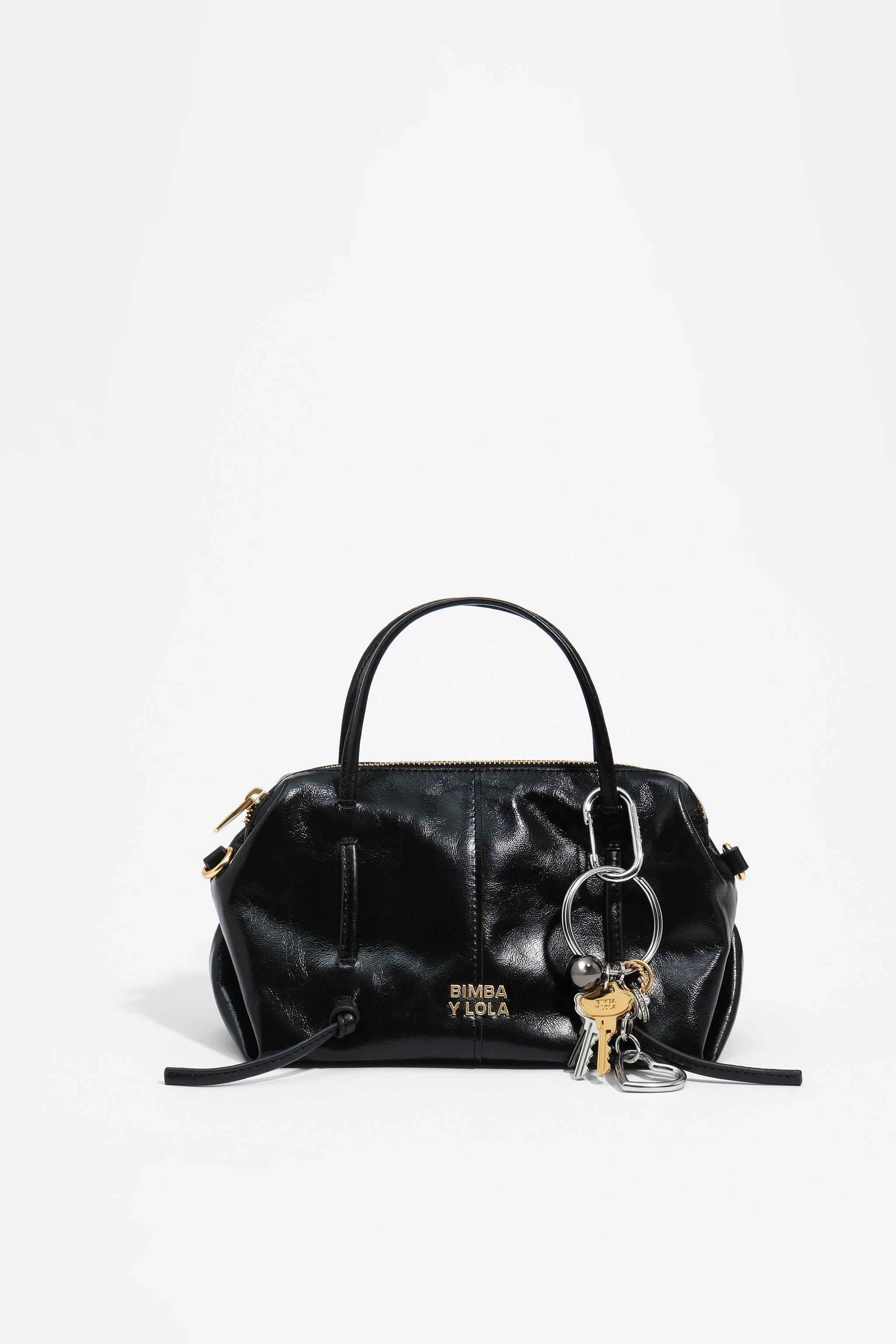 Bolsa mini Lolita de couro preto