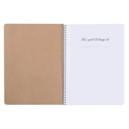 Herlitz Spiralblock A4 80 Blatt Sonderlineatur kariert, Pure Glam