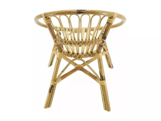 Fauteuil rond enfant en rotin Lune