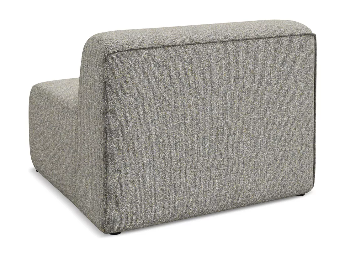 Fauteuil pour canapé modulable en tissu texturé - beige foncé - EKAHI