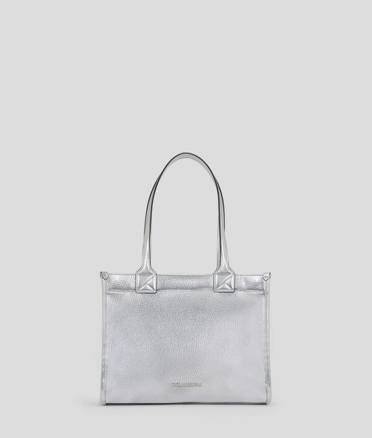 CABAS DE TAILLE MOYENNE EN CUIR GRAINÉ K/SKUARE