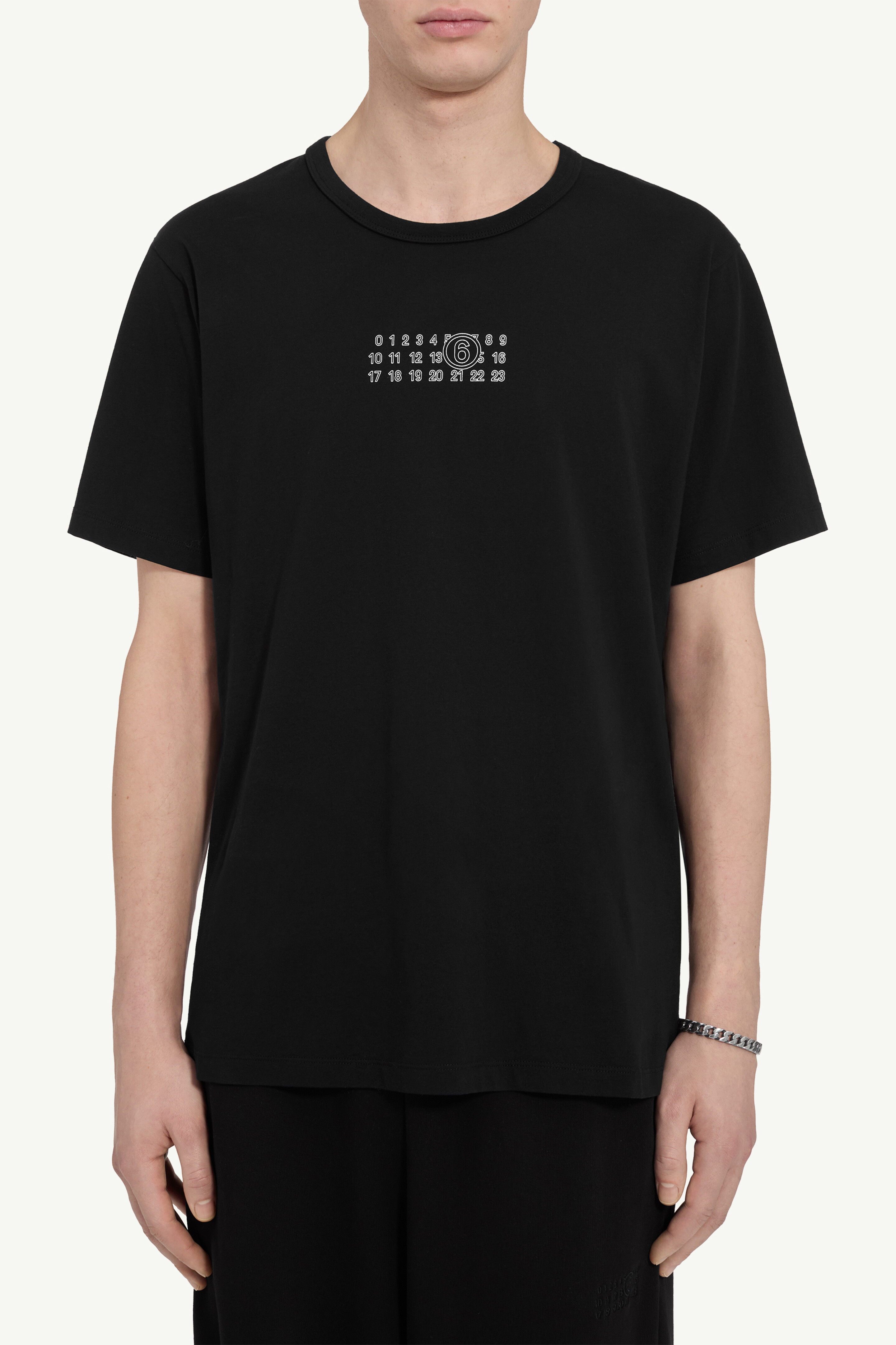 T-shirt Numeric en coton pour homme | MM6