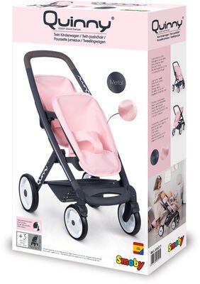 Smoby Maxi-Cosi Tvillingdukkevogn, Rosa