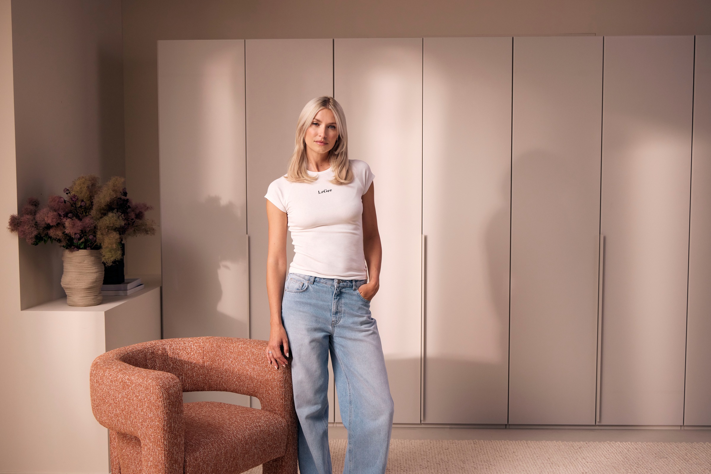 LeGer Home by Lena Gercke Sessel »LYZA Relaxsessel, Loungesessel, Masse B/T/H: 113/95/71 cm« organische Form, mit Wellenunterfederung, gemütlich und modern