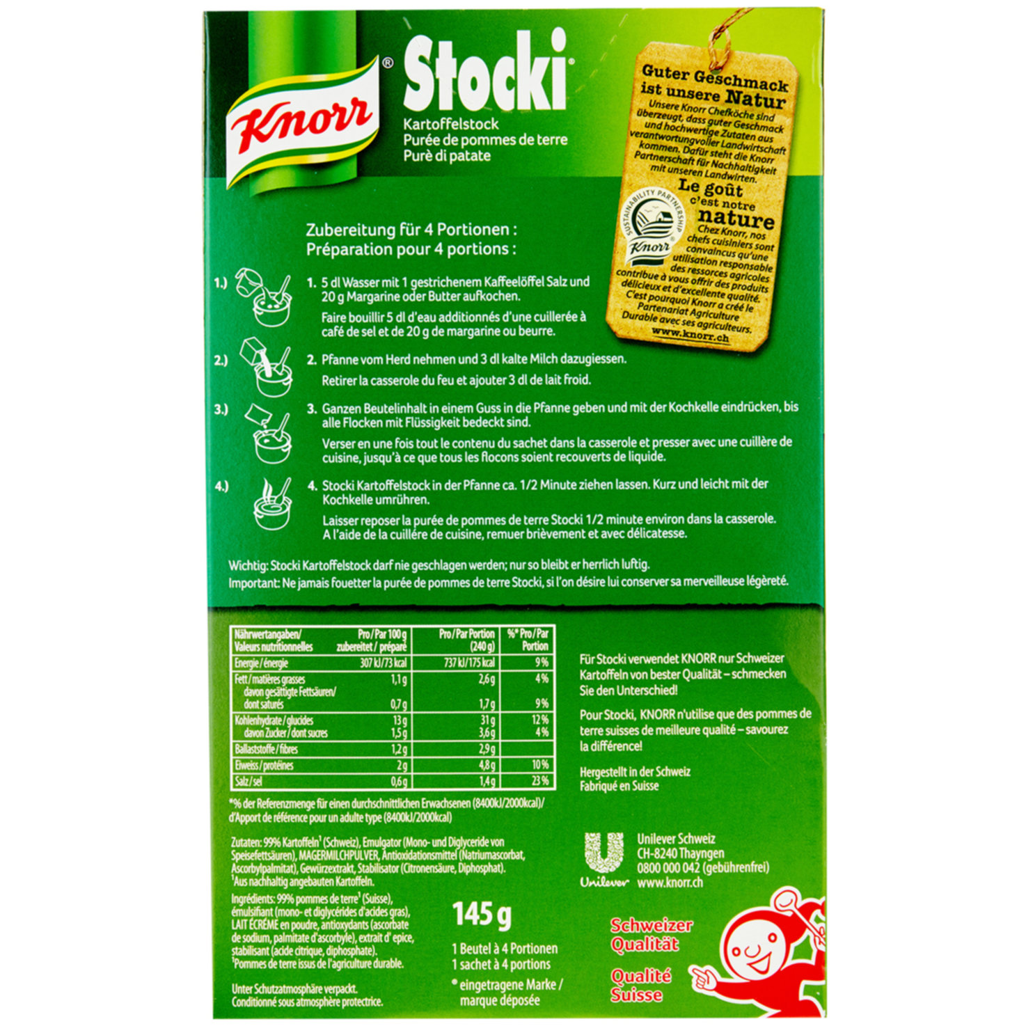Knorr Stocki Kartoffelstock 4 Portionen