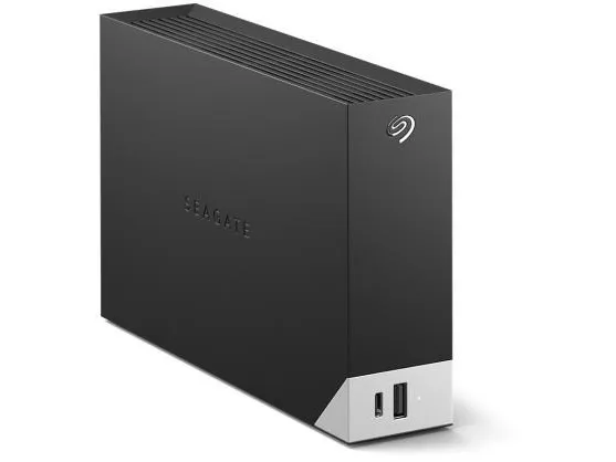 Seagate One Touch with hub STLC8000400 - Harddisk - 8 TB - ekstern (stationær) - USB 3.0 - sort - med Seagate Rescue Data Recovery