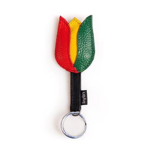 Tulip Keyring Structure Leather Jamaica Multi