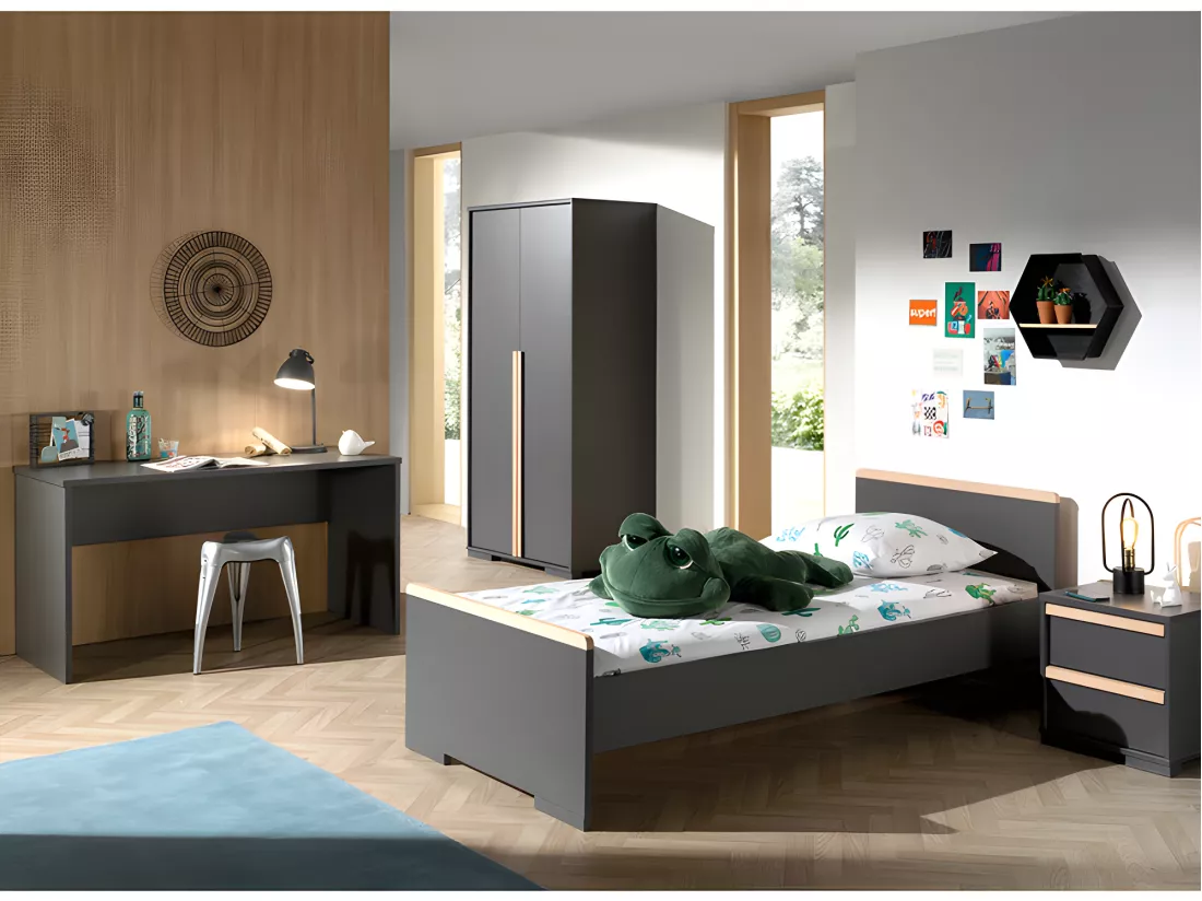 Pack - Lit Enfant, Chevet, Armoire & Bureau 