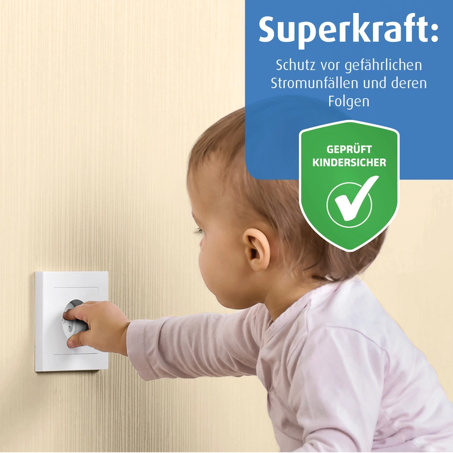reer Steckdosenschutz schraubbar, 20 Stück weiß