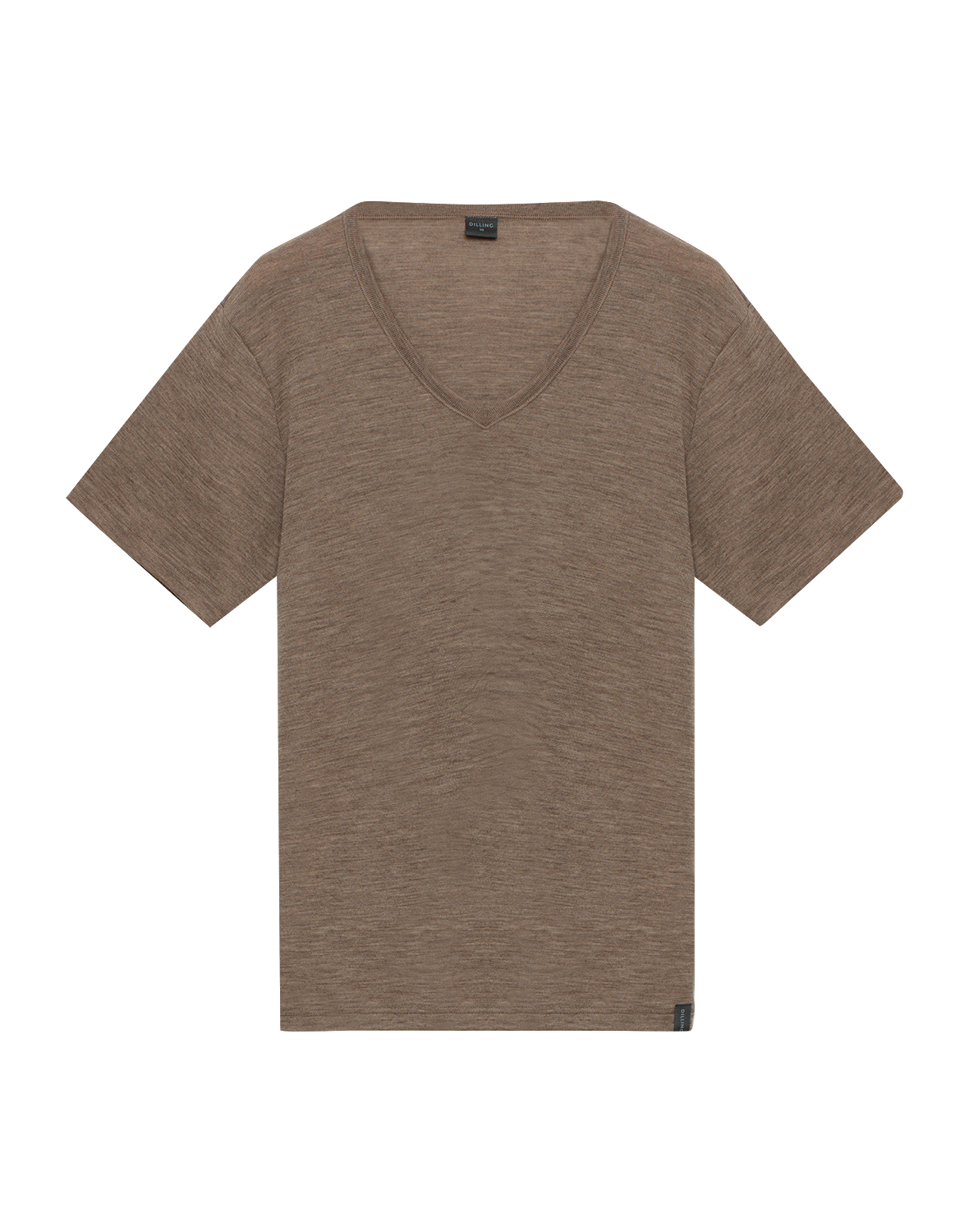 T-shirt met v-hals van merinwol voor dames