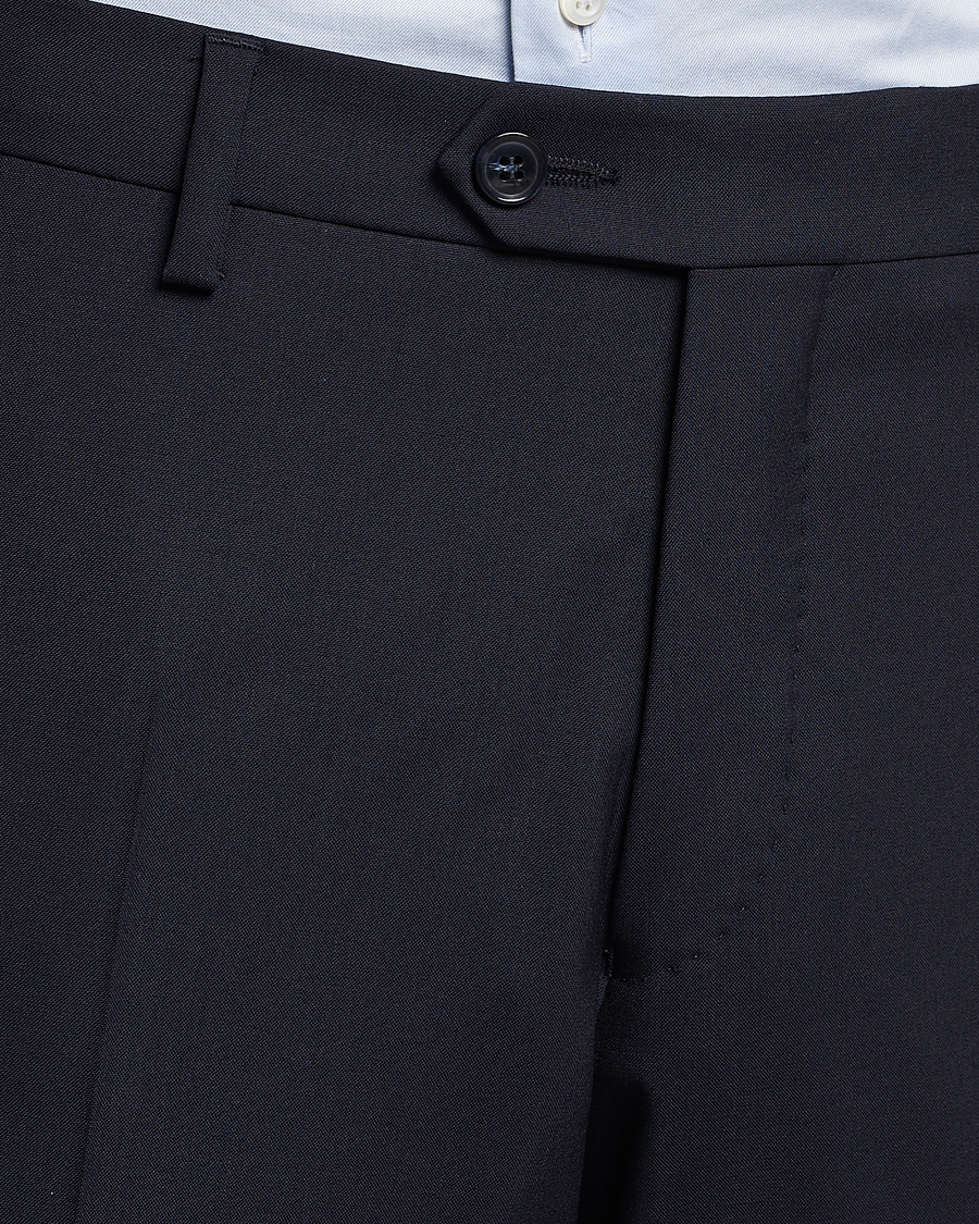 Oscar Jacobson Diego Wool Trousers Navy
