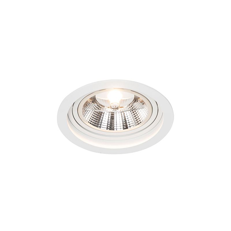 Smart ronde inbouwspot wit verstelbaar incl. Wifi GU10 111m - Chuck 111