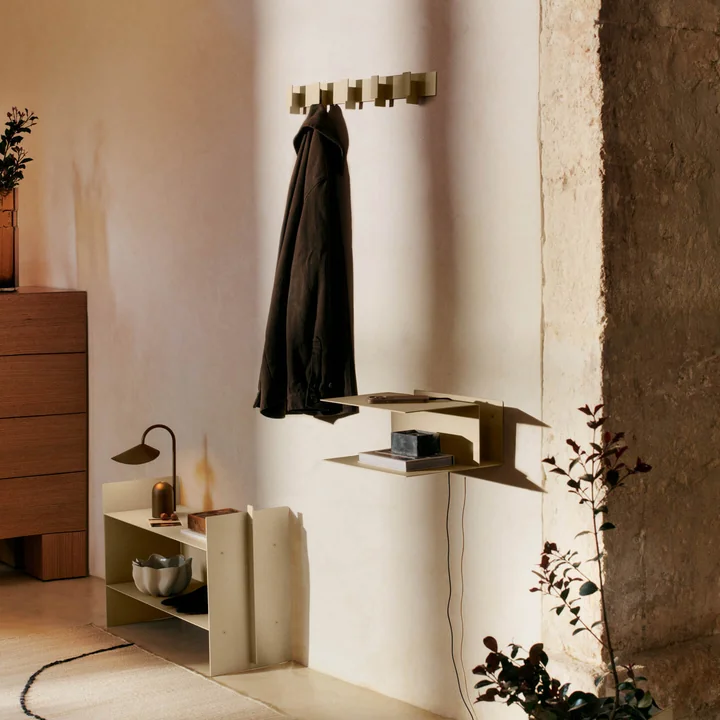 Ferm Living - Lager Wandgarderobe, schwarz