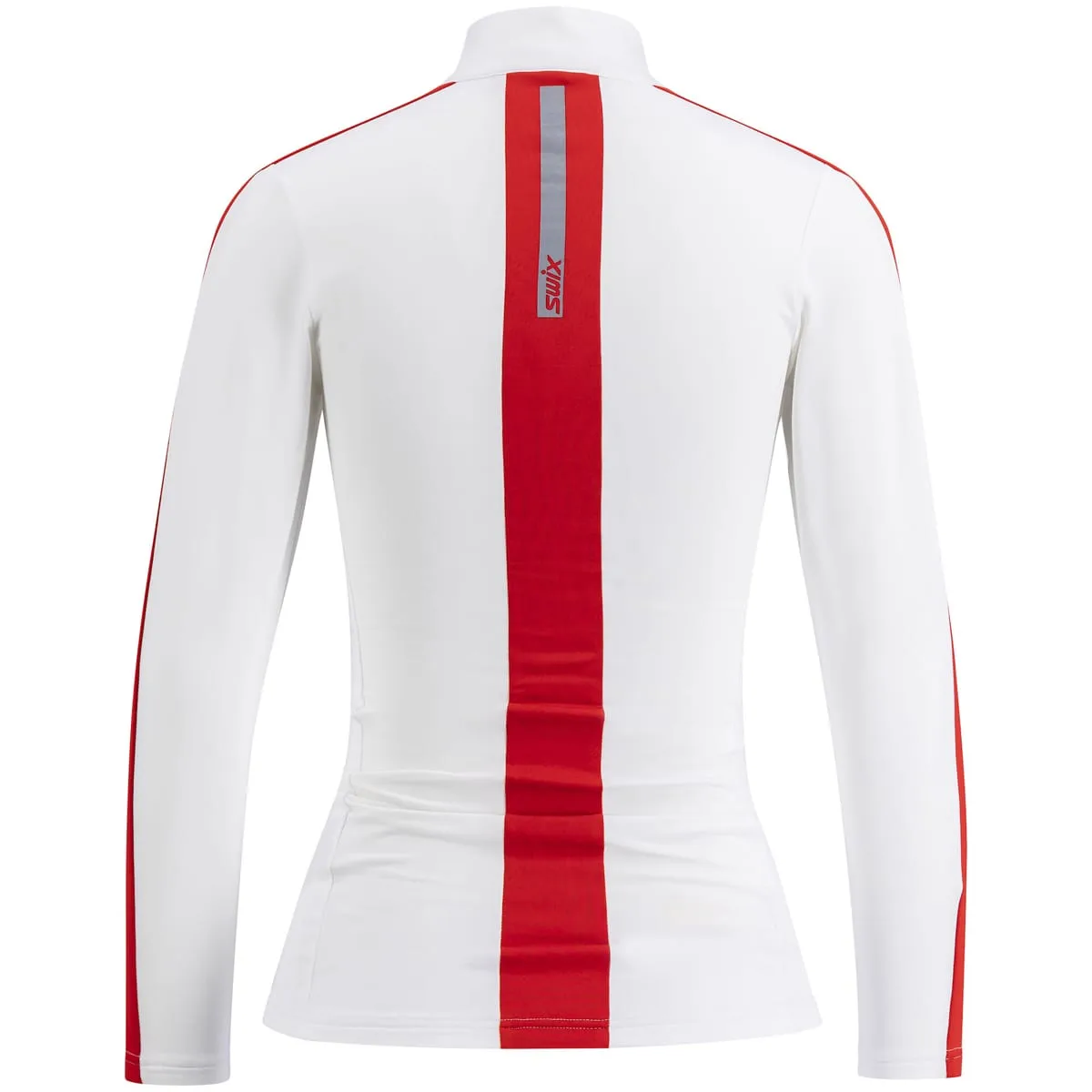 Swix Roadline Nts Half Zip Baselayer Top W Bright White/Fiery Red