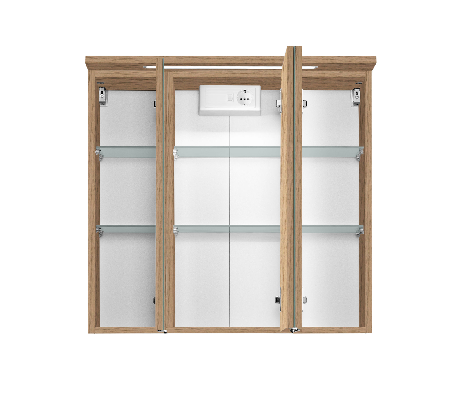 3D-Spiegelschrank BOLOGNA - Wotaneiche - 70 cm breit