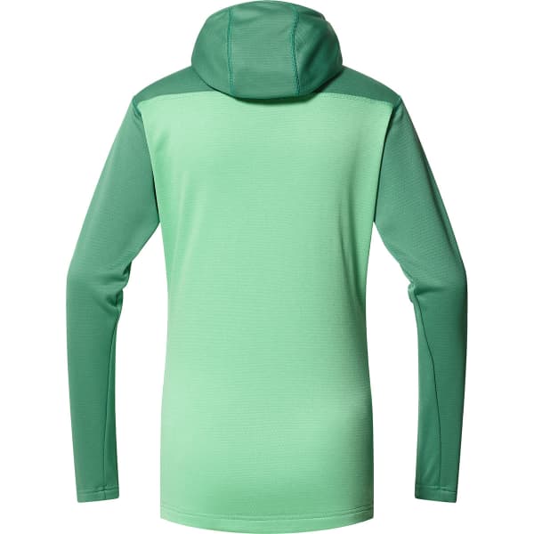 Veste polaire HAGLÖFS ROC FLASH MID HOOD W DK JELLY GREEN/MINT