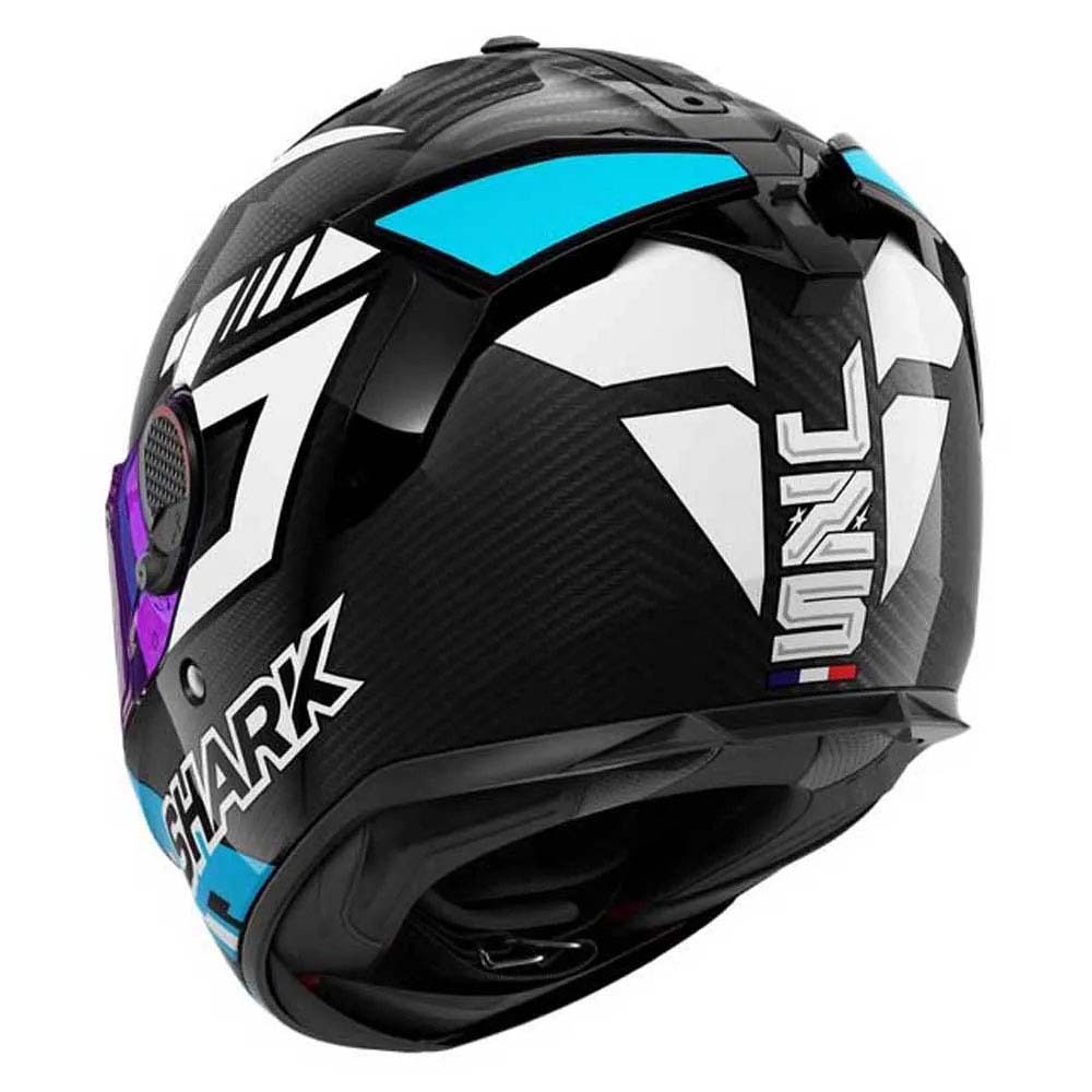 Shark - Casque Spartan GT Pro Replica Zarco Track Racer Carbon Bleu / Blanc / Carbone / Brillant