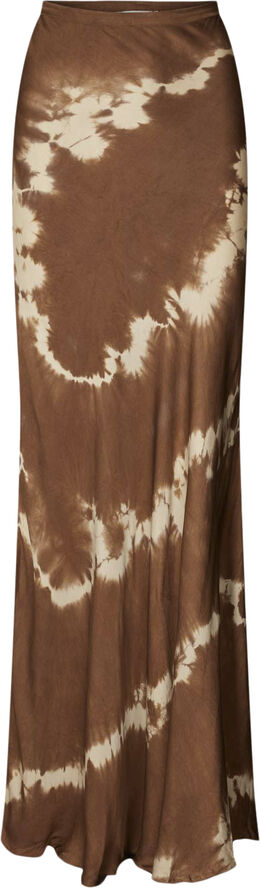 Rabens Saloner Nebula long bias skirt - Lucilla Cacao combo