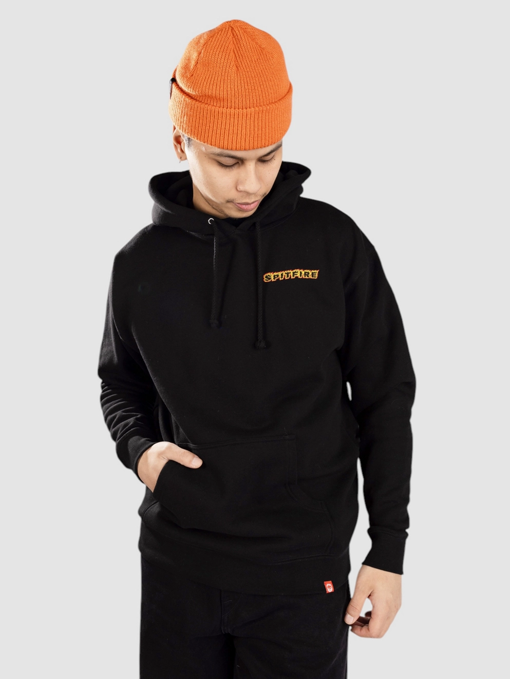 Spitfire OG Classic Flame Hoodie black/red/yellow