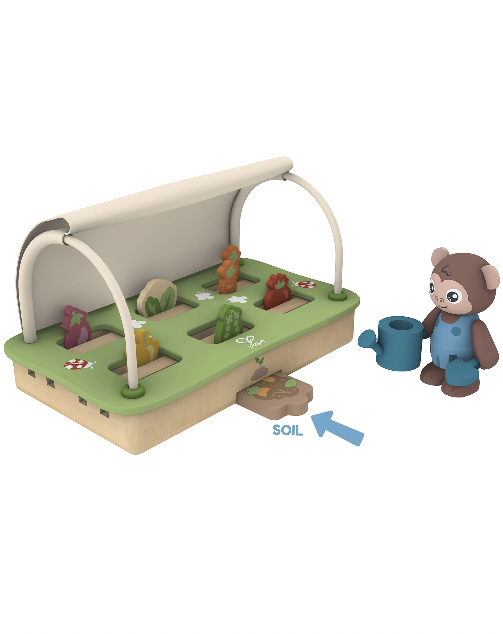 Spielfigur-Set BIO-GEWÄCHSHAUS 28-teilig