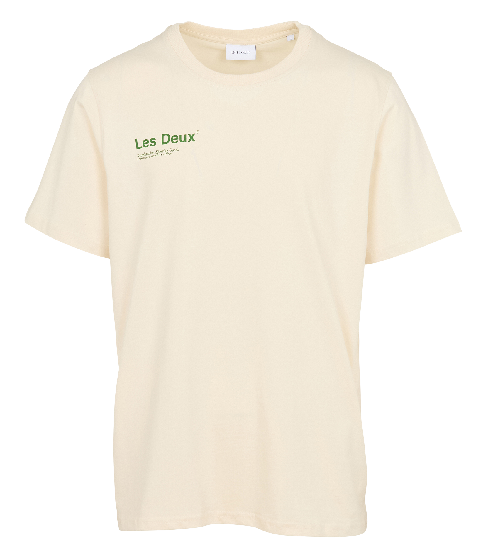 BRODY - Tee-shirt droit en coton sérigraphié | Beige