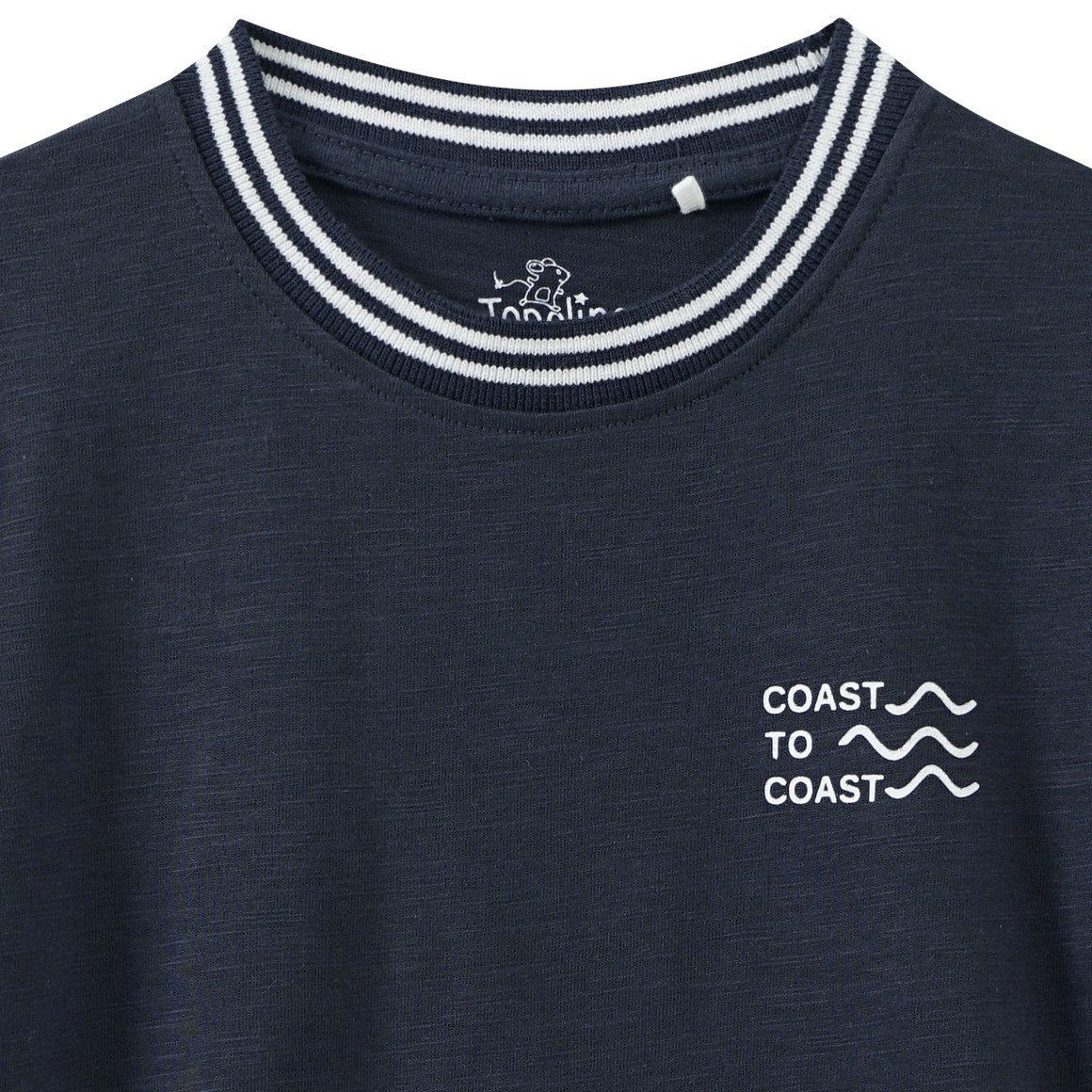 Topolino Jungen T-Shirt mit Flammgarn dunkelblau
