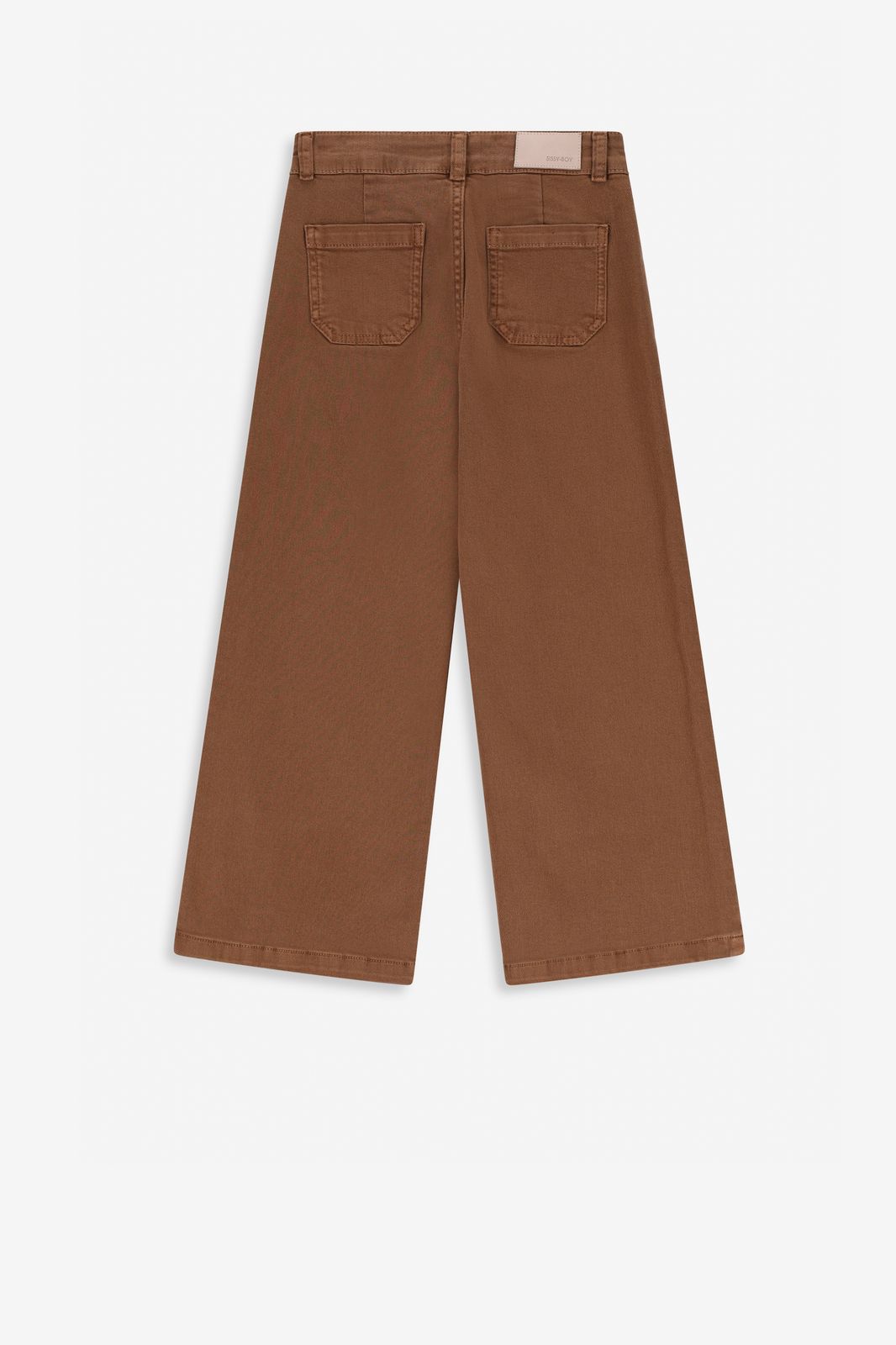 Bruine denim straight leg jeans