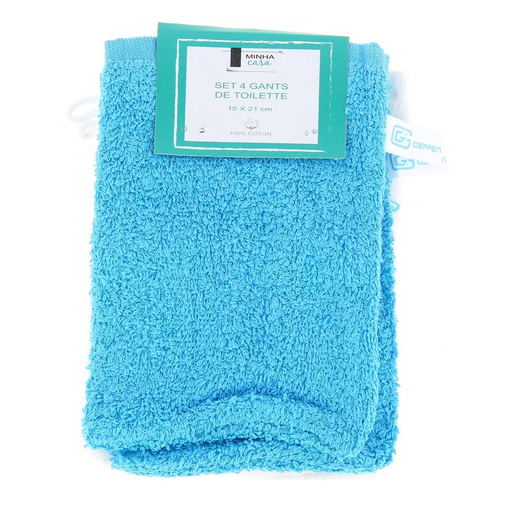 SET 4 GANTS TOILETTES 15X21CM