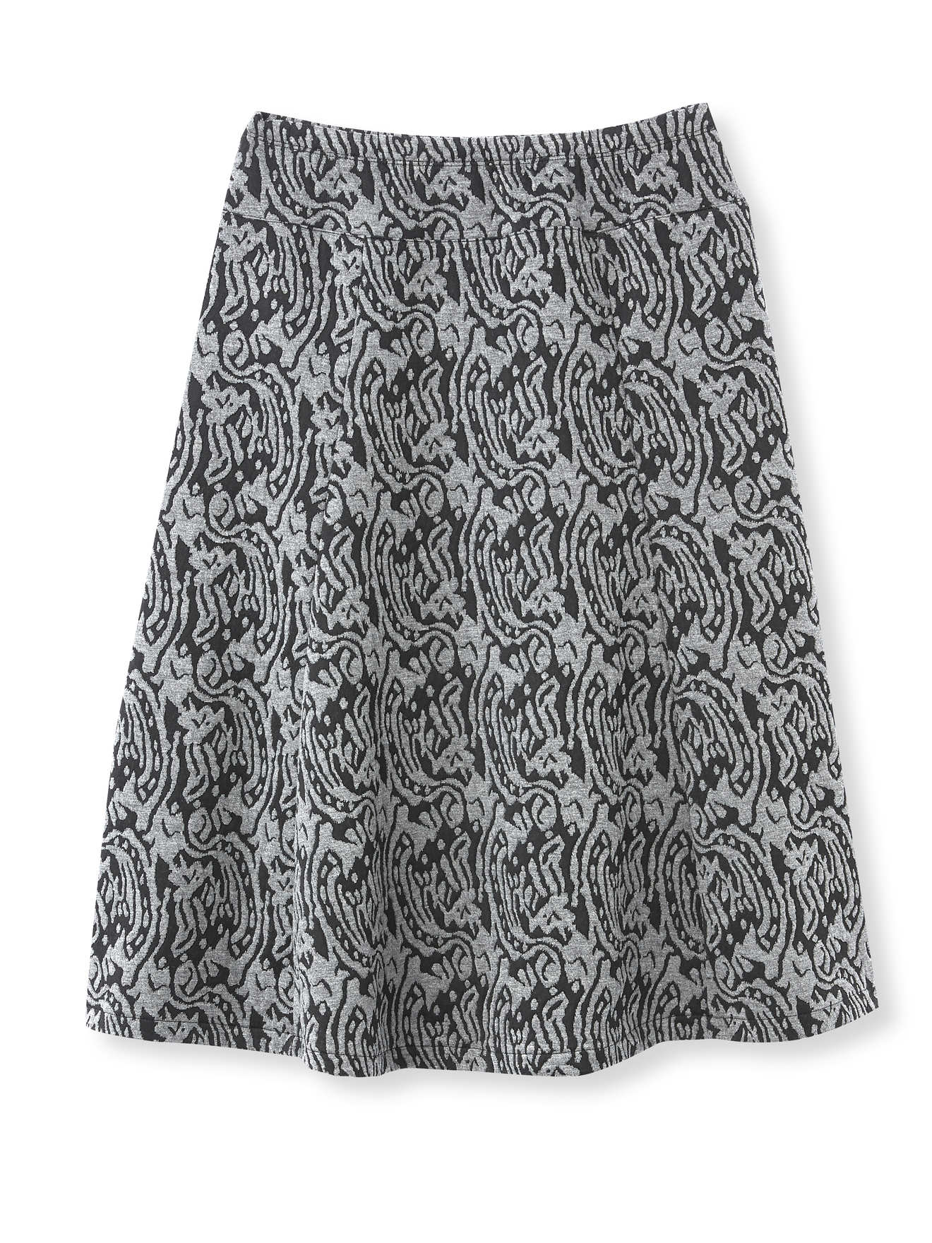 Jupe évasée maille jacquard