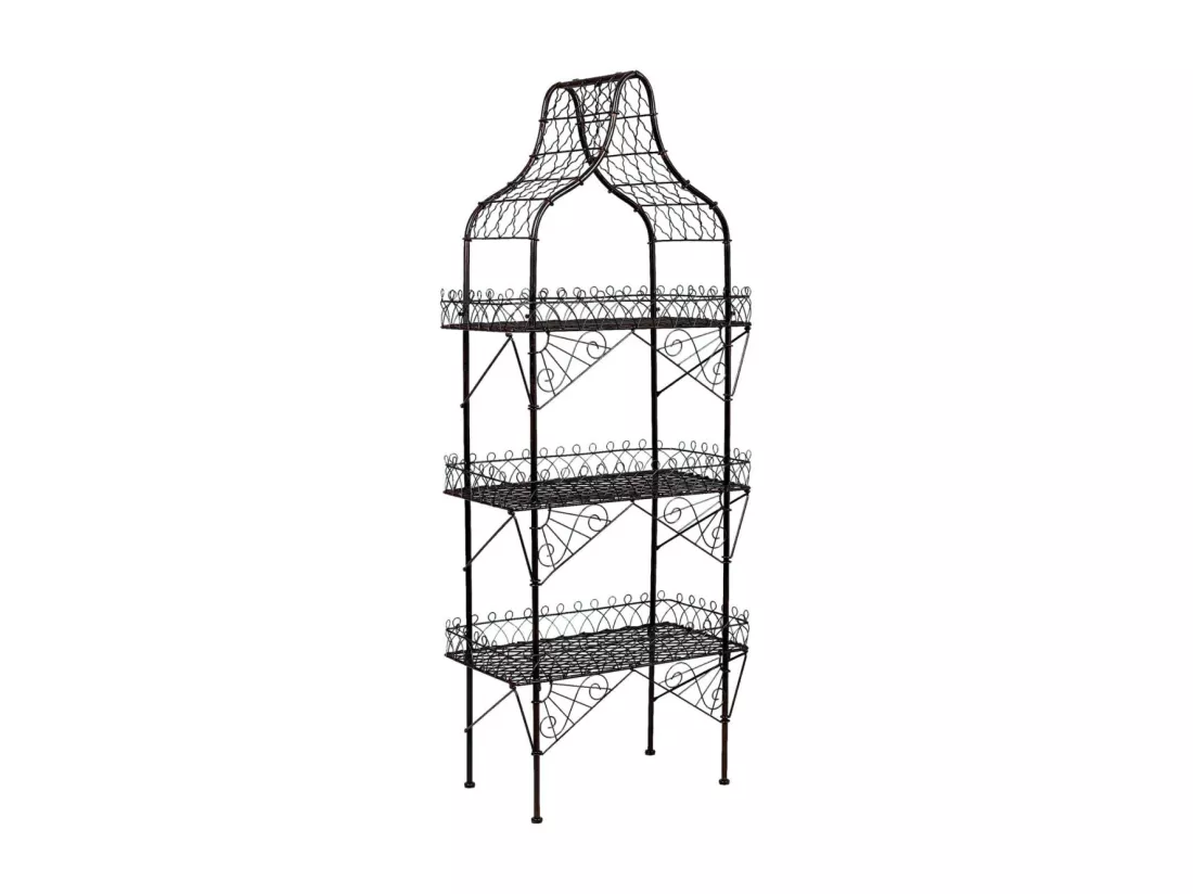 Etagère en métal vieilli
