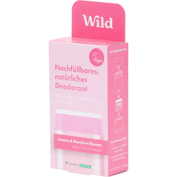 Deo Startpaket: Behälter Rosa + Jasmine & Mandarin Blossom Refill Deo