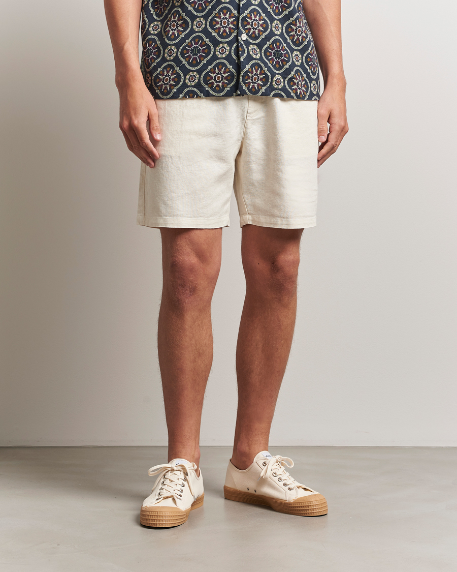 Les Deux Otto Linen Shorts Ivory