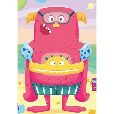 Ravensburger Puzzle - Lustige Monster, 3 x 24 Teile