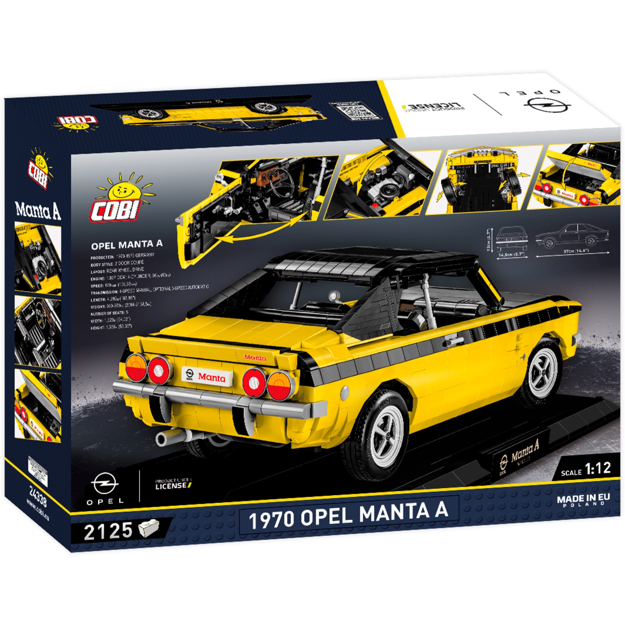 COBI Konstruktionsspielzeug Opel Manta A 1970 - Executive Edition