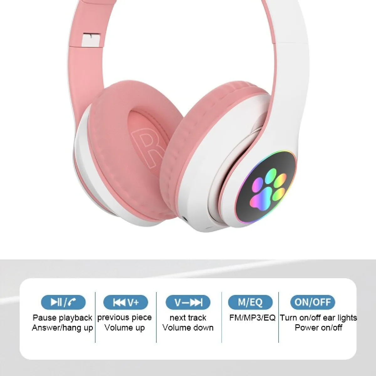 Universal Casque Chat Mignon - Rose