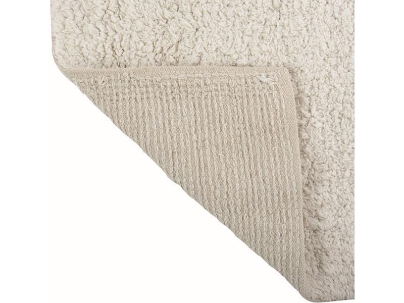 MSV Badteppich Dalija 45 x 70 cm, Alt Weiss Badematte aus hochwertiger Baumwolle