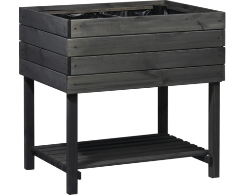 Verhoogd tuinbed op palen, dobar Kubus, 78 x 58 x 78 cm, antraciet