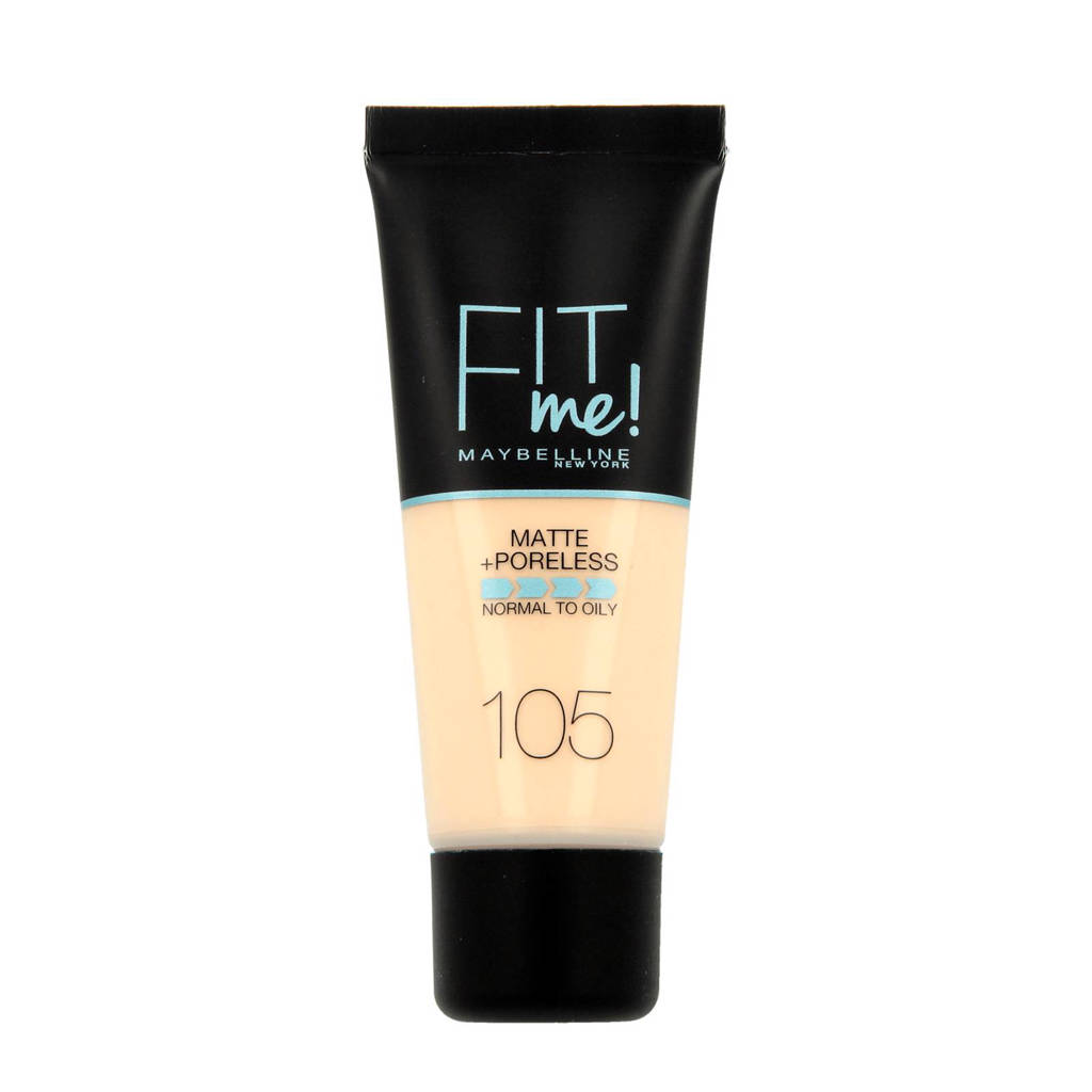 Dekkend maar blend niet fijnFit Me! Matte + Poreless liquid foundation - 105 Natural Ivory