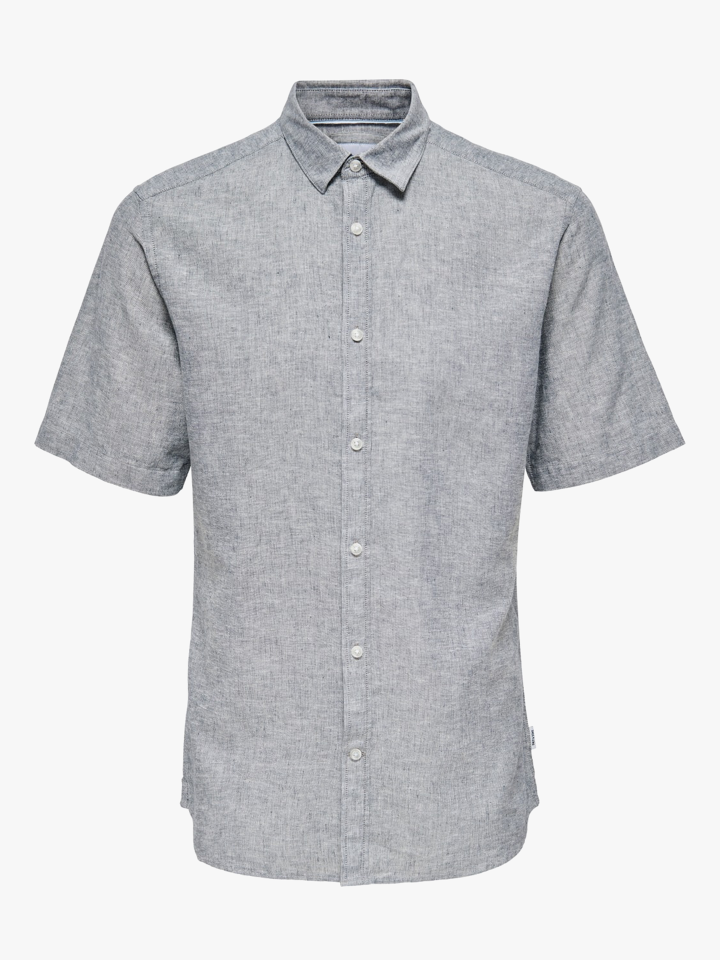 Caiden Short Sleeve Solid Linen Shirt