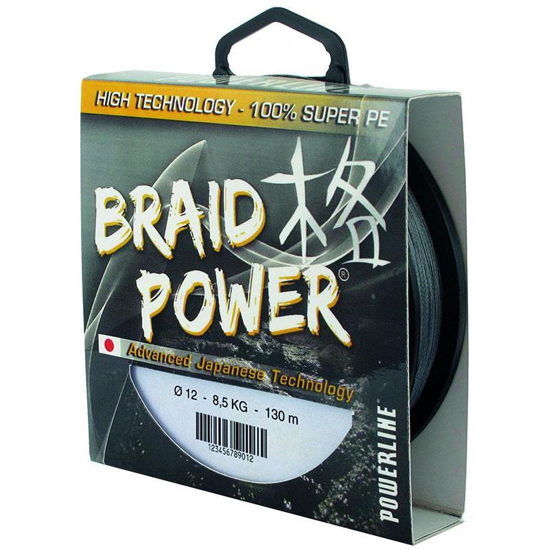 Tresse Powerline Braid Power - Gris - 130M
