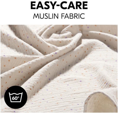 Hauck Cuddle N Clean Musselinteppe 3-Pakk, Sage/Beige/Dots/Cork