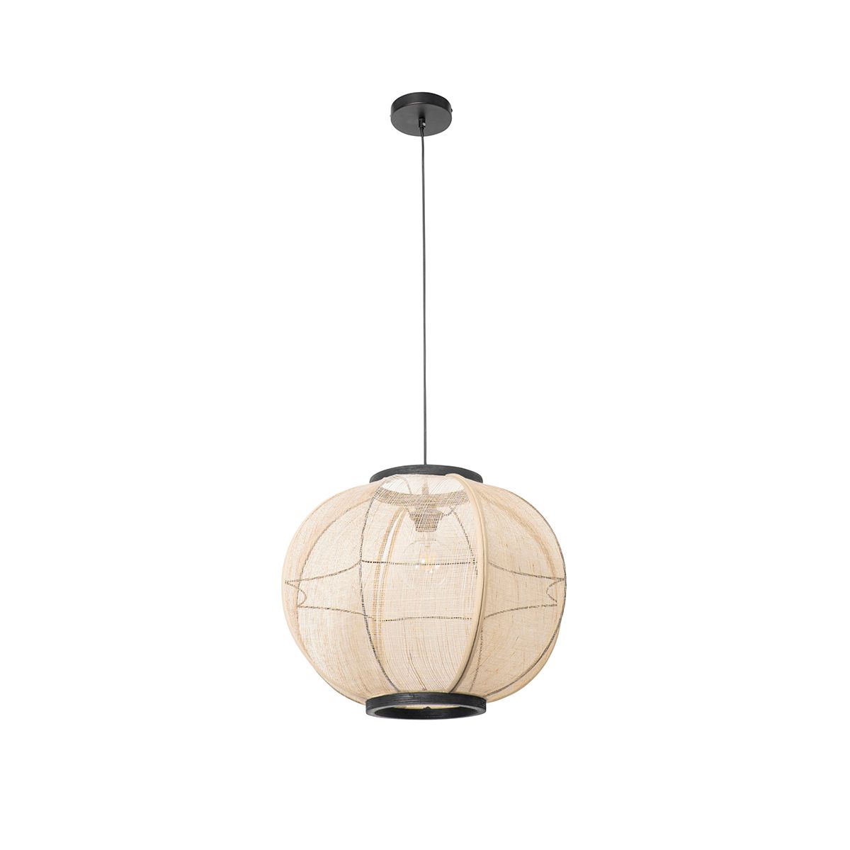 Smart hanglamp bruin 48 cm incl. Wifi G95 - Rob