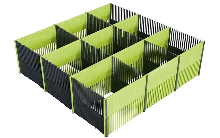 Stauleisten 100 MAXXI 8-teilig, Limonengrün/AnthraziStauleisten