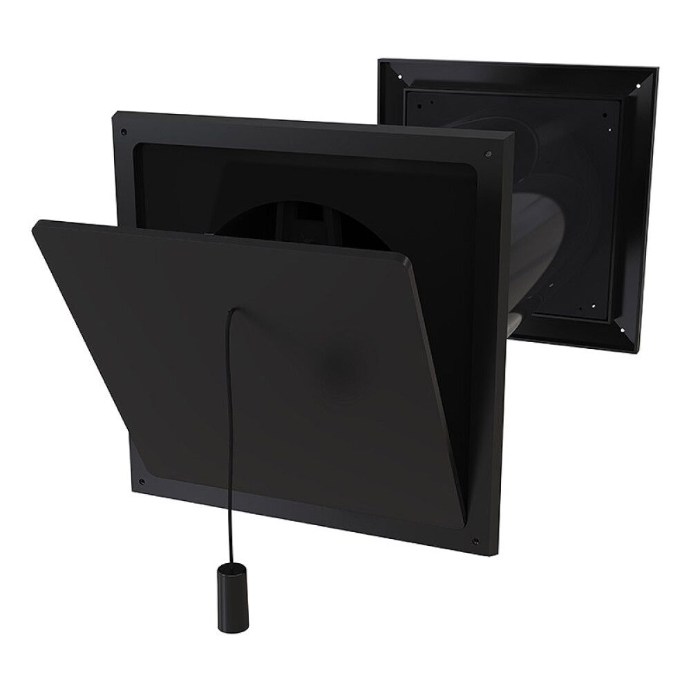 FRISKLUFTSVENTIL FLEXIT 125 K Ø125MM SVART