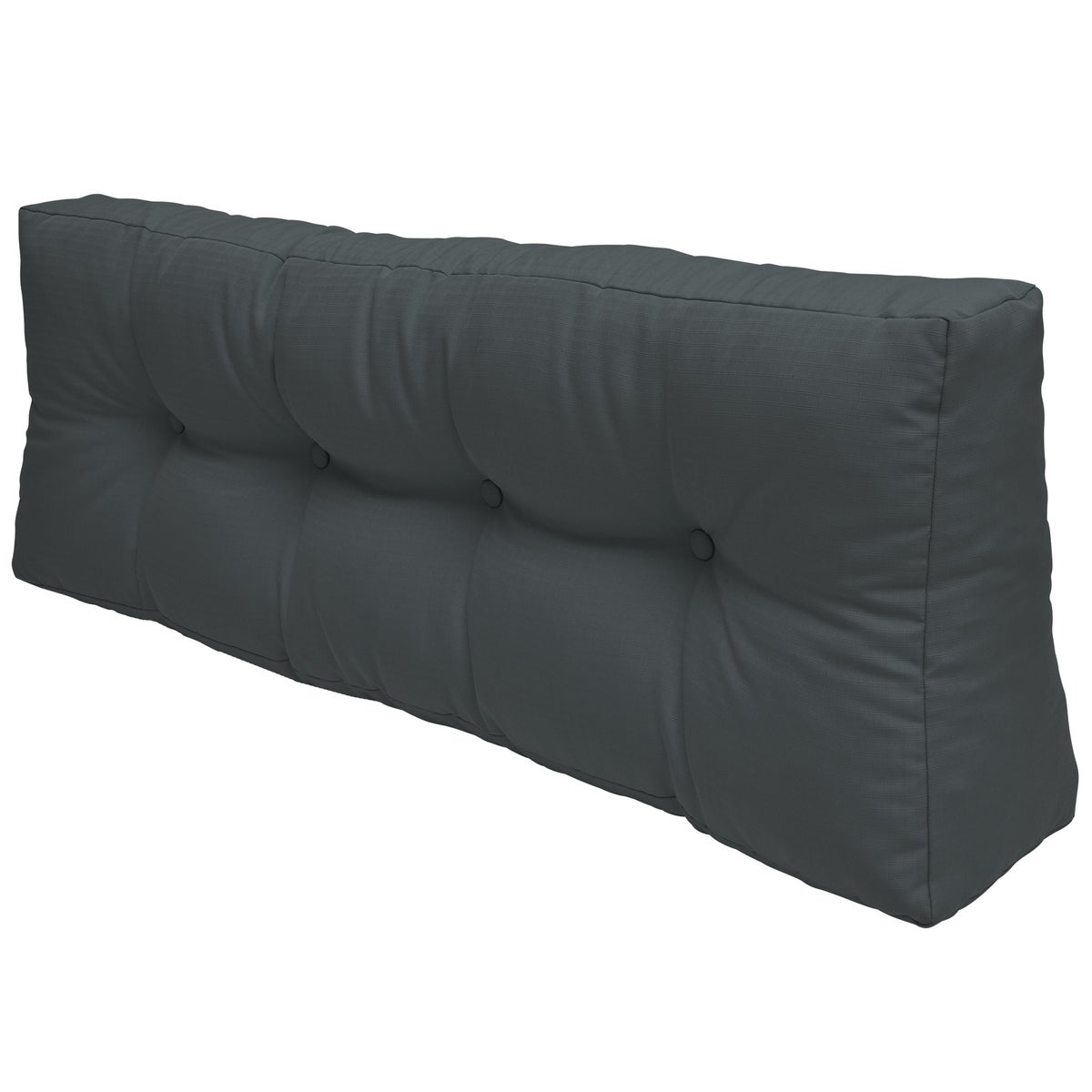 Beautissu ECO Elements palletkussen rugleuning 120x40x10cm grafietgrijs