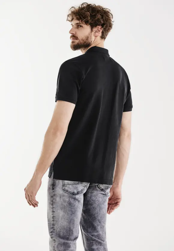 Piquée Poloshirt - faded black